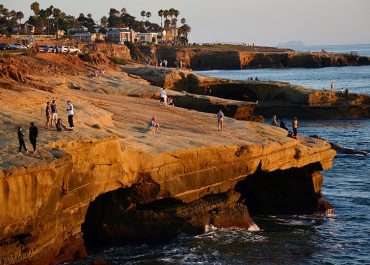 San Diego Cliffs at Sunset