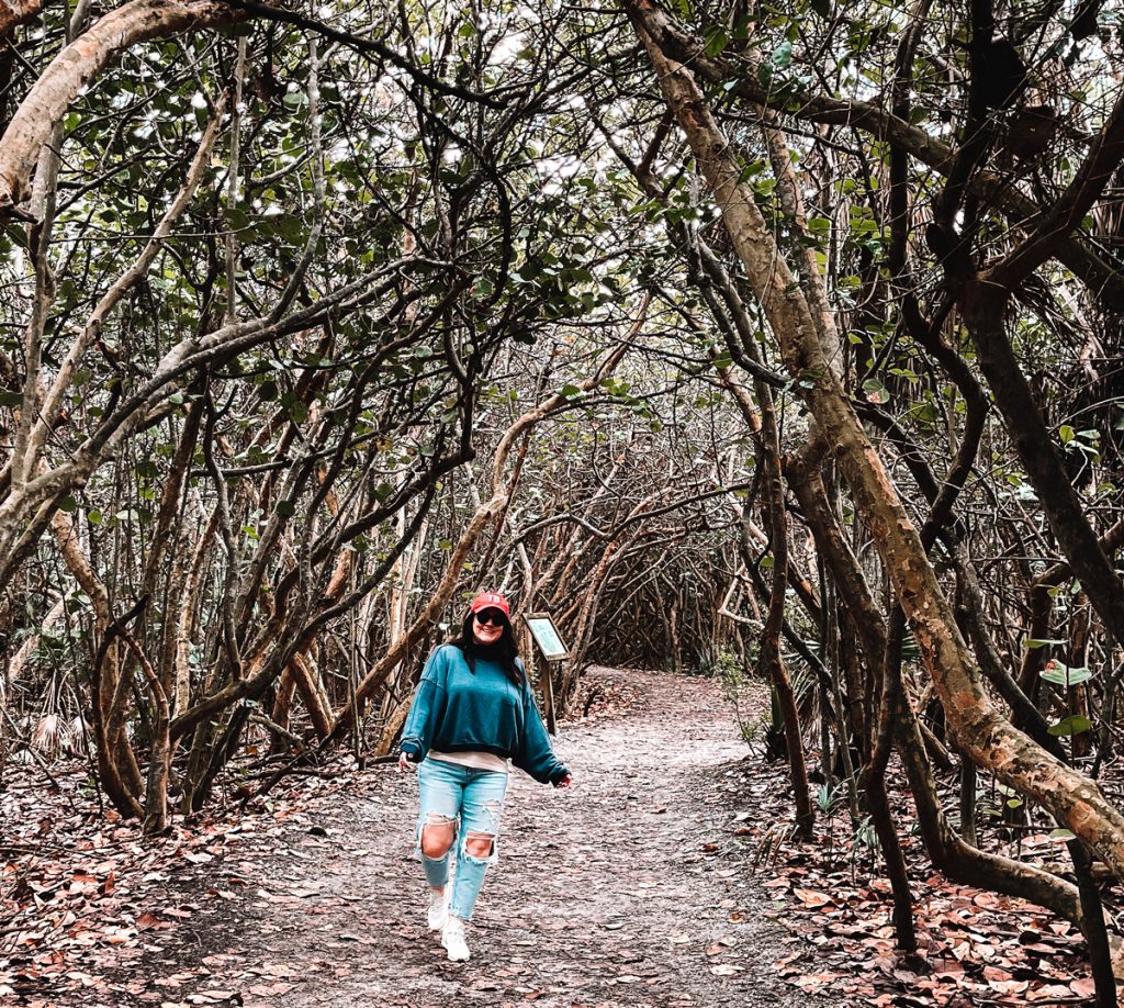 Jen on a hiking path