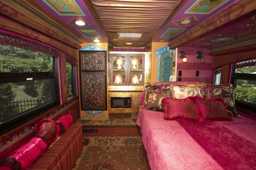 Bedroom in the tour bus